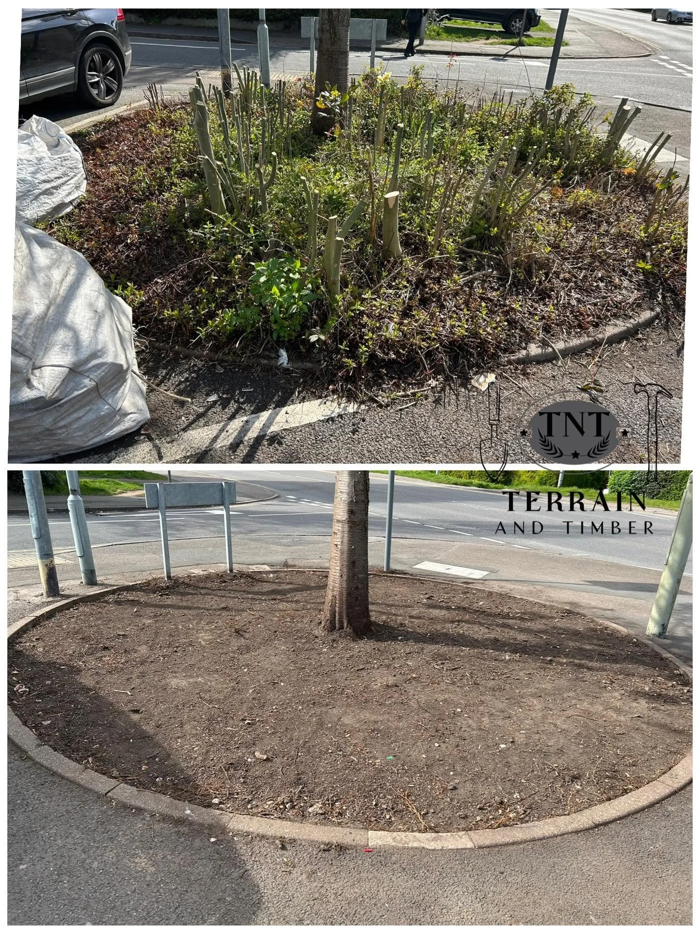 This one was a full transformation — we uprooted multiple stubborn stumps, cleared out all vegetation, dug the land down, and finished by leveling the soil to create a clean, workable space.
From overgrown and uneven to fresh and ready for its next p