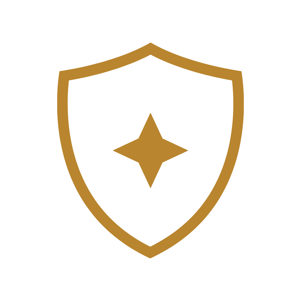 Logo of the Pittsburgh Steelers featuring a shield with a gold star in the center.