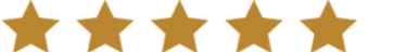 Five gold stars in a horizontal row.