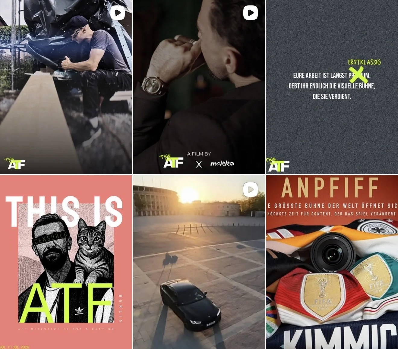 Arbeiten von This is ATF: Fahrzeugaufnahme, Porträt und Filmproduktion in Berlin