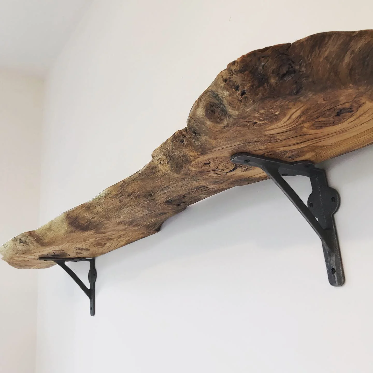 Shelf - Burl Oak decorative  shelf