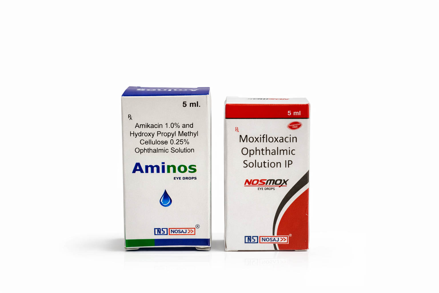 NOSMOX AND AMINOS ( ANTIBIOTIC EYE DROPS )