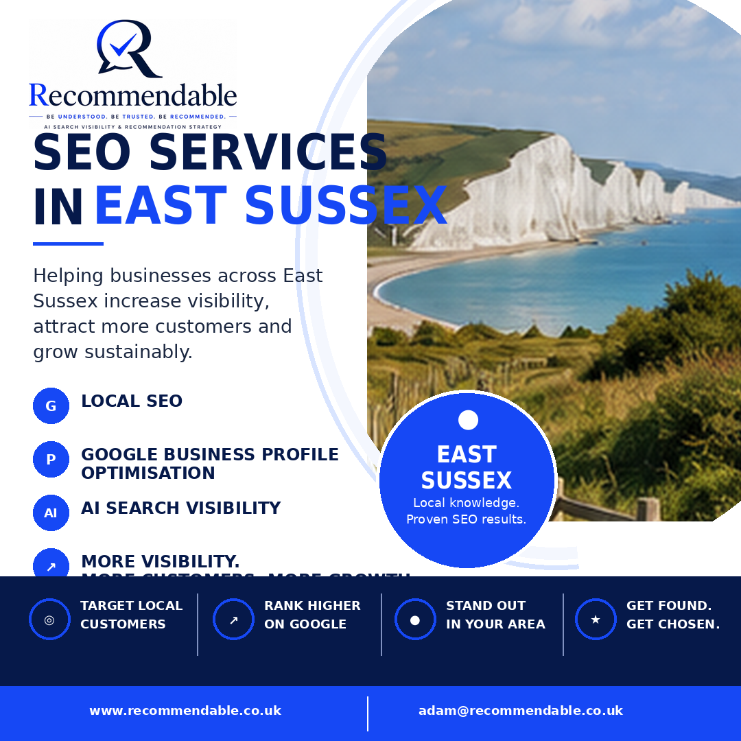 SEO Services in East Sussex by Recommendable