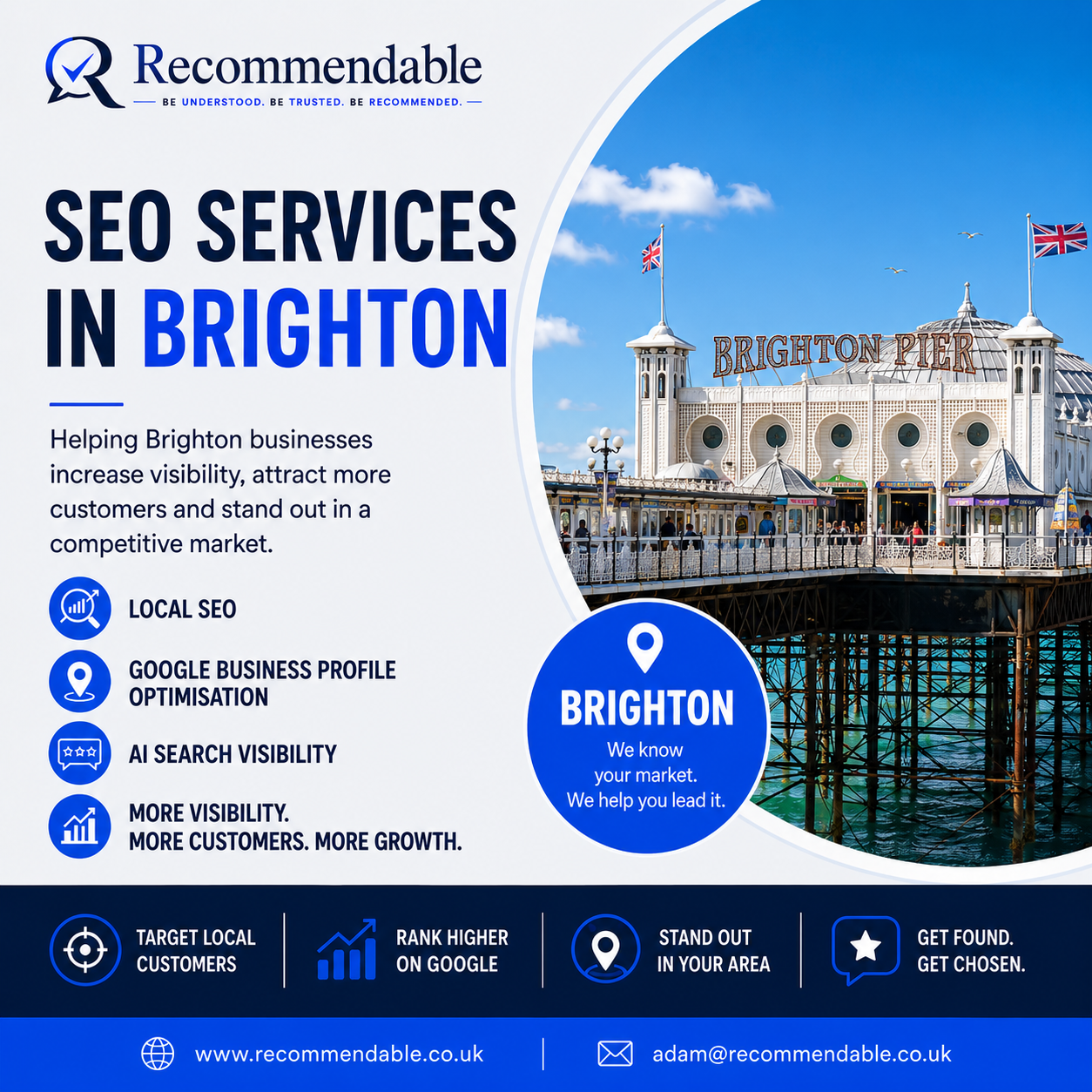 Brighton SEO services by Recommendable