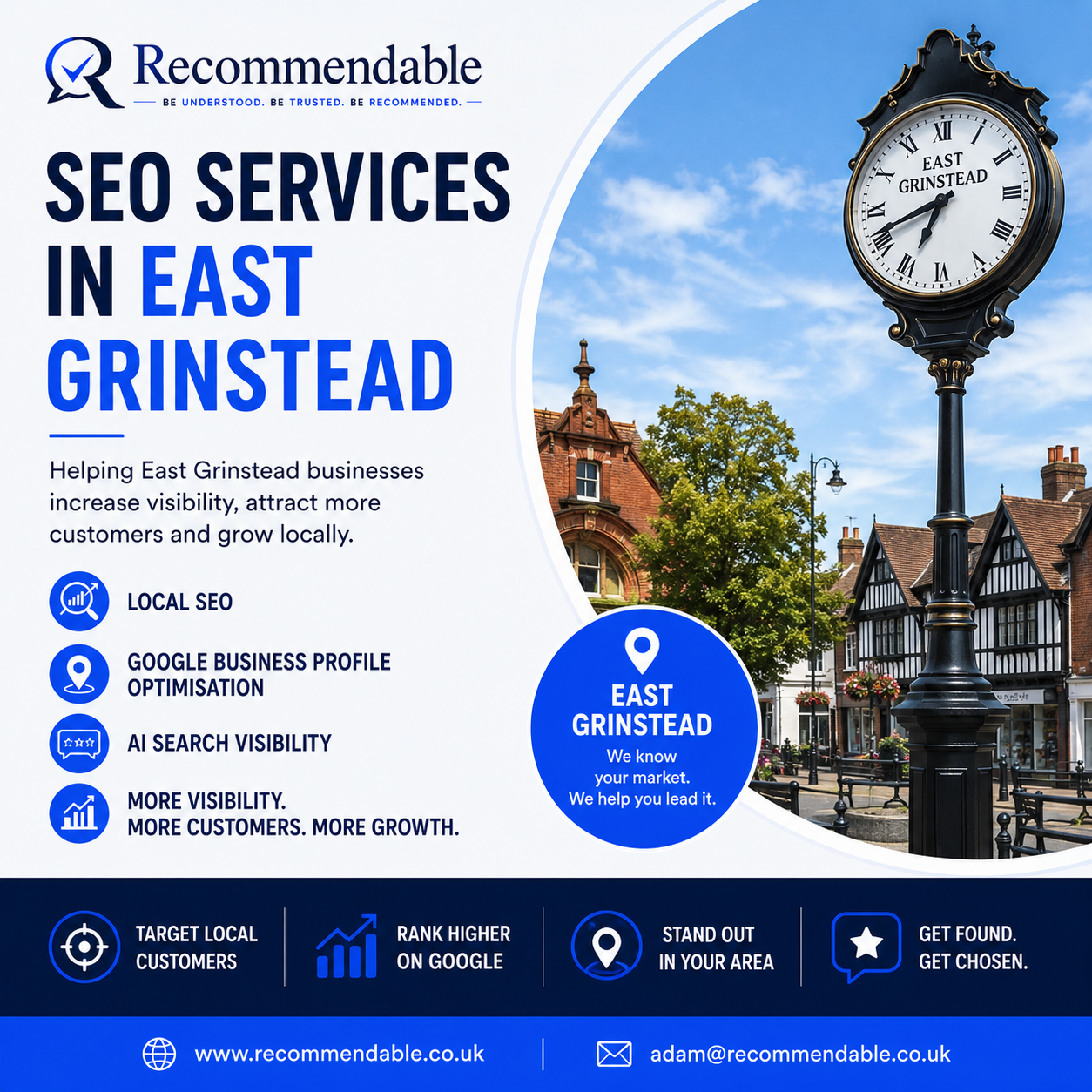 SEO services in East Grinstead by Recommendable