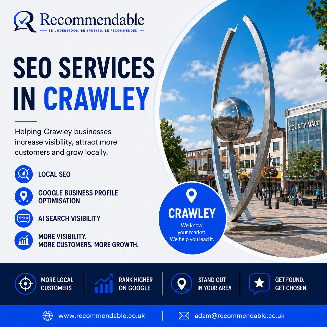 SEO services in Crawley by Recommendable