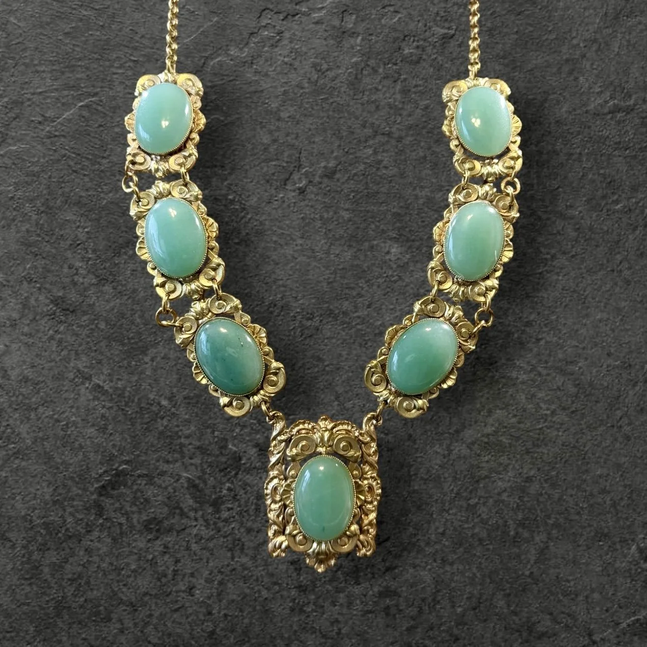 JL28 The Jade Empress | One-of-a Kind Jess LeLong Original Statement Necklace
