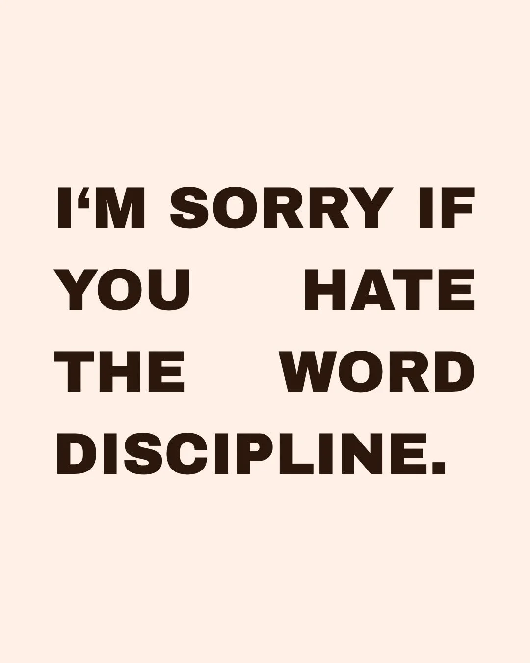 This is not a shaming post, and I hear a lot of people calling off discipline lately, but the truth is you do need it. I feel like we&rsquo;re in a polarized world, it&rsquo;s either black or white.
You don&rsquo;t need toxic discipline, but you do n