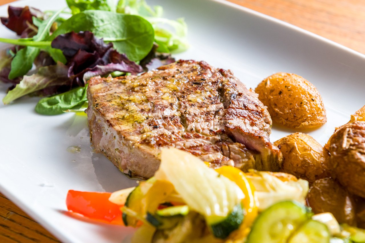 Filetto alla piastra dell'Antica Osteria Feudo San Giorio.