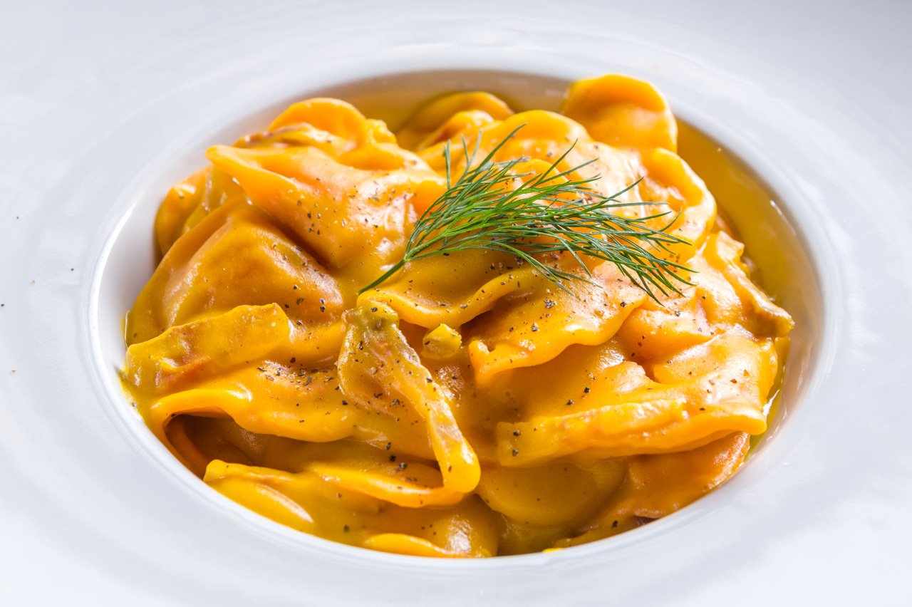 Pasta ripiena dell'Antica Osteria Feudo San Giorio.
