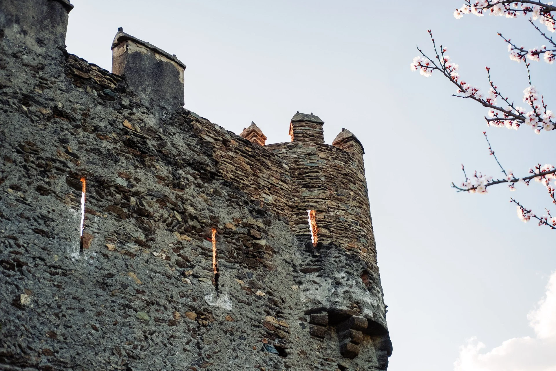 Dettaglio del Castello dell'Antica Osteria Feudo San Giorio.