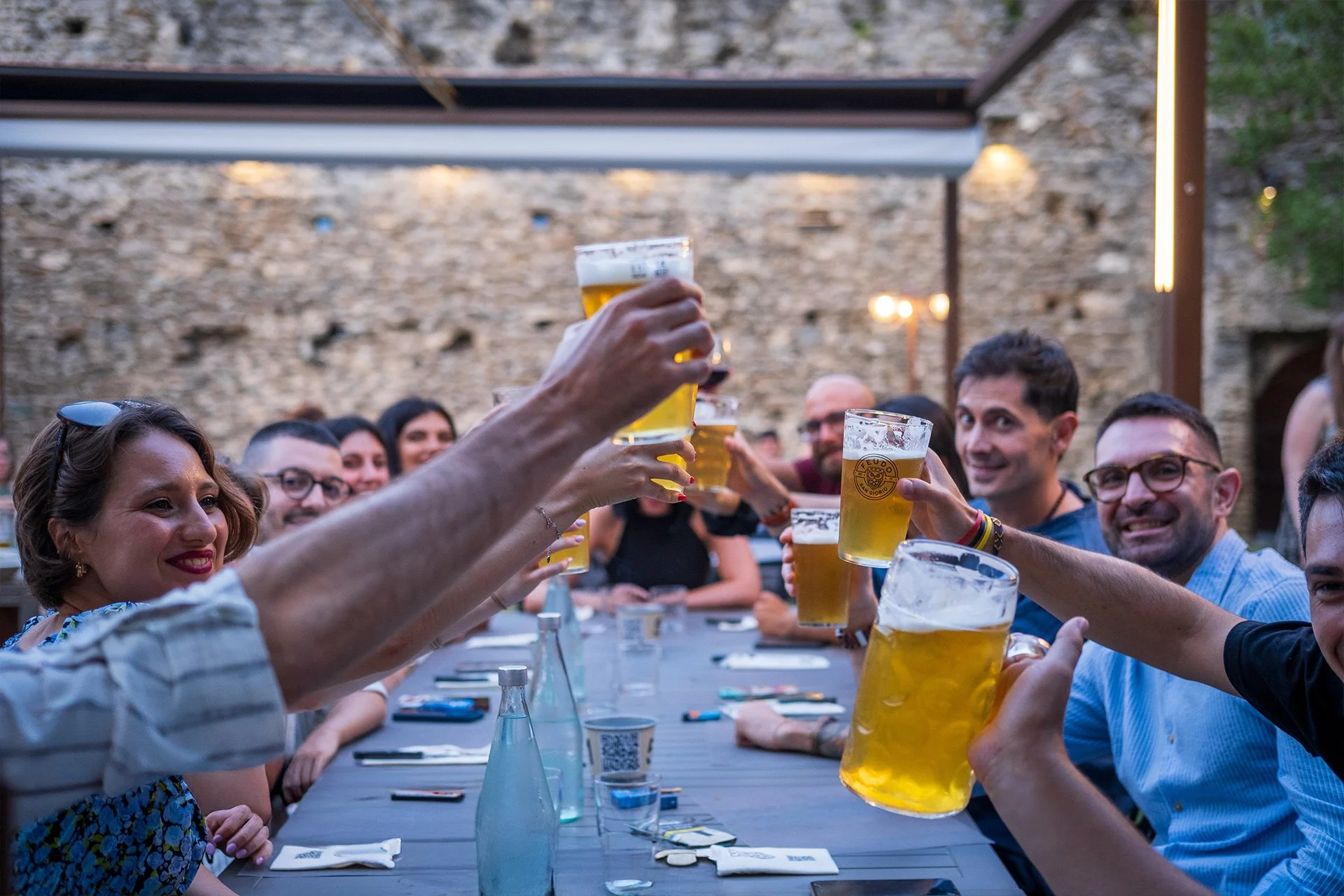 Cena all'Antica Osteria Feudo San Giorio.