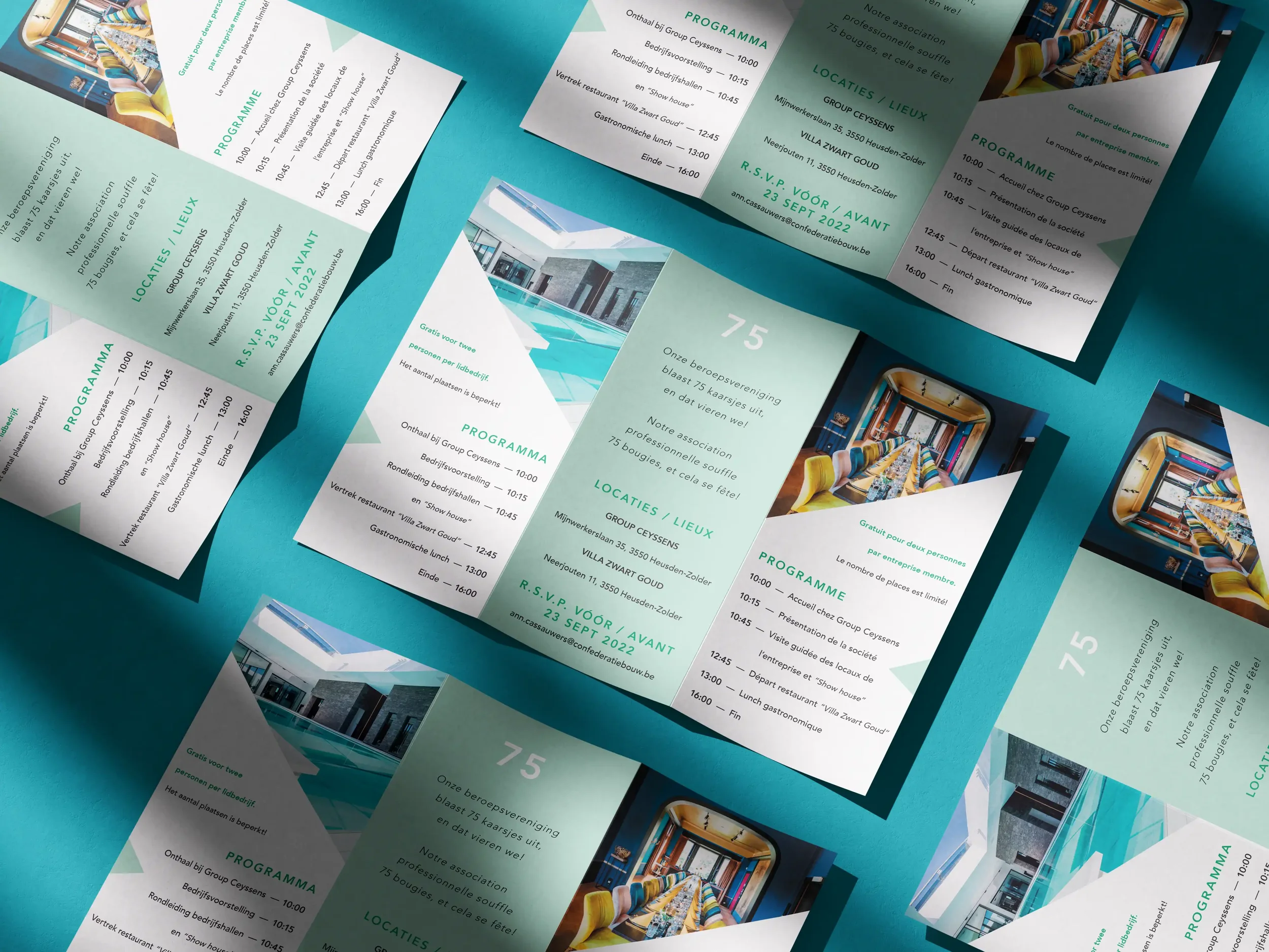 Confederatie Bouw tri-fold brochure