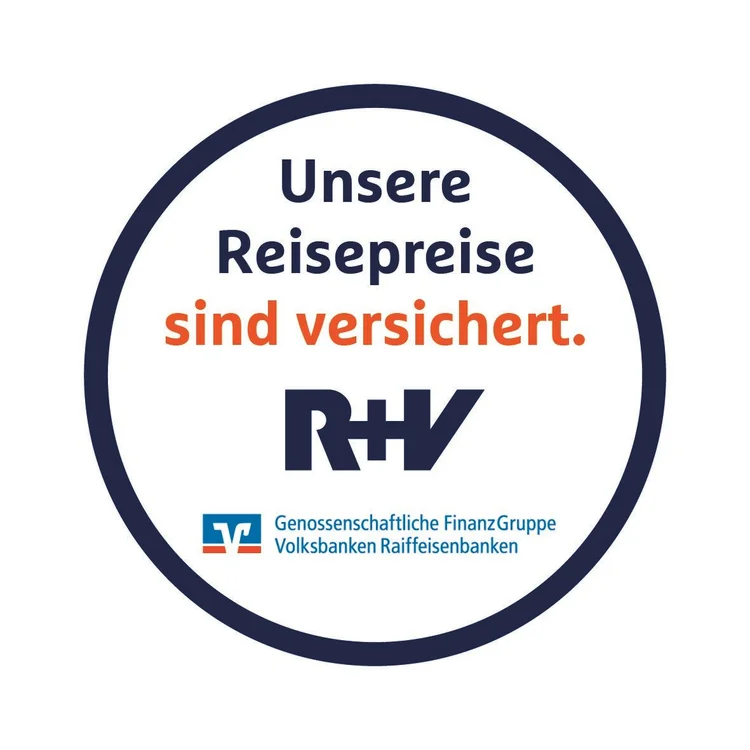 R+V: Unsere Reisepreise sind versichert