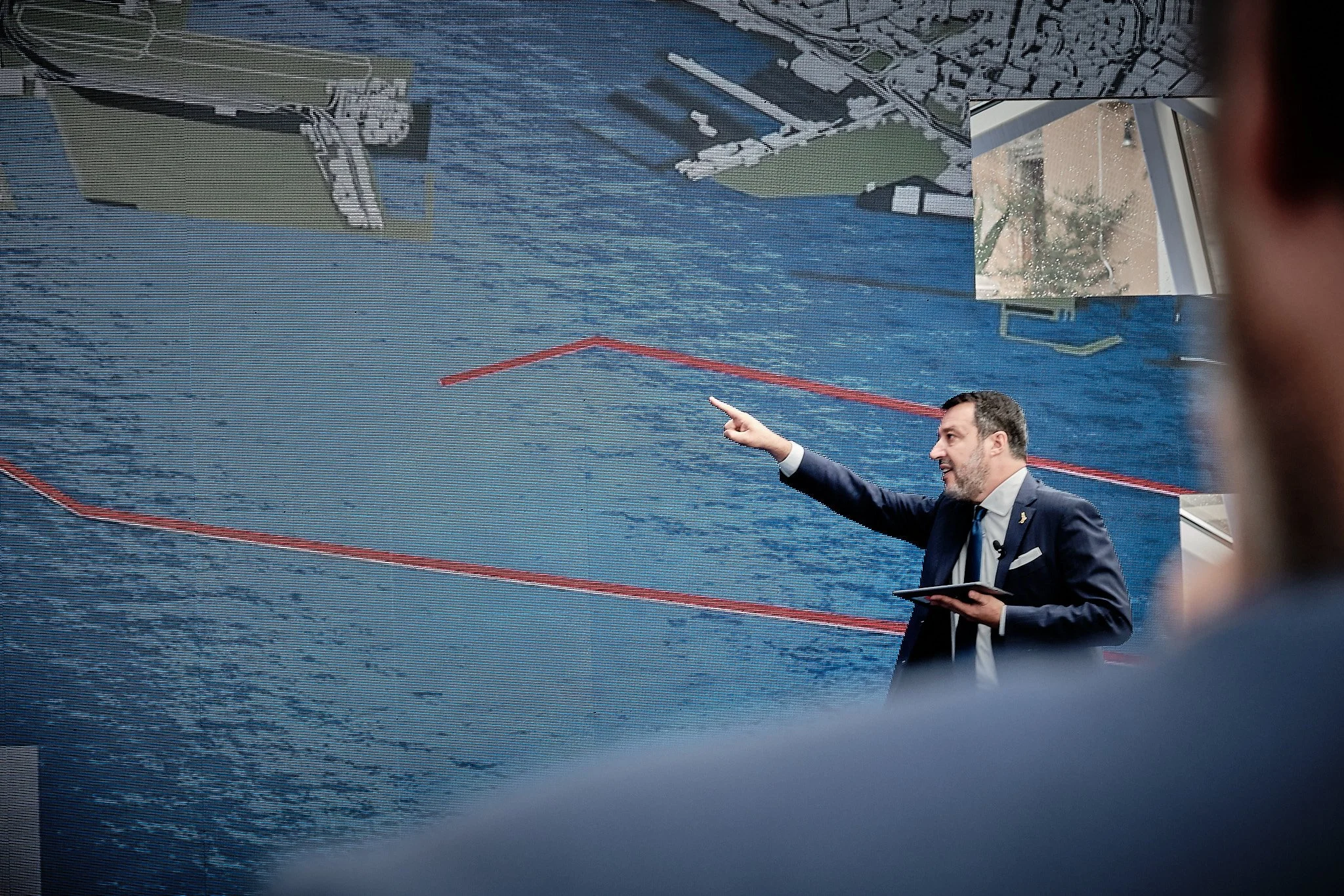 Ministro Salvini, Lanterna di Fuksas, Roma 2023