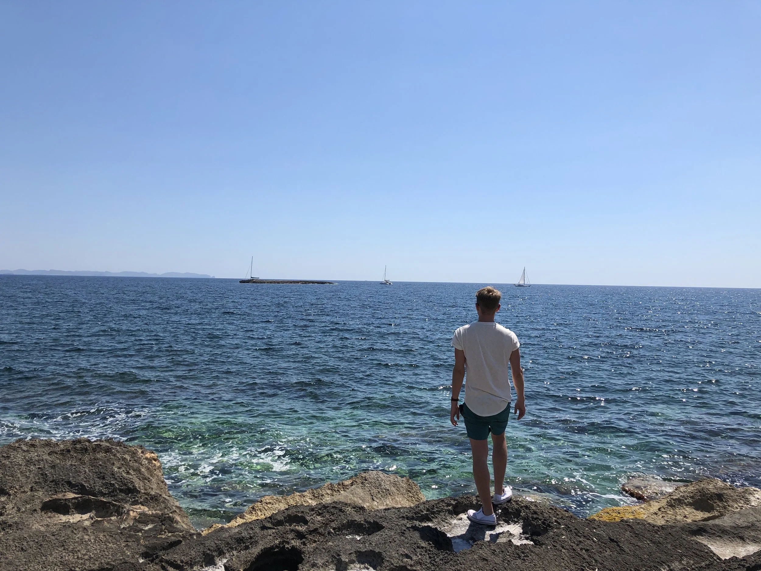 Chris vor dem Mittelmeer