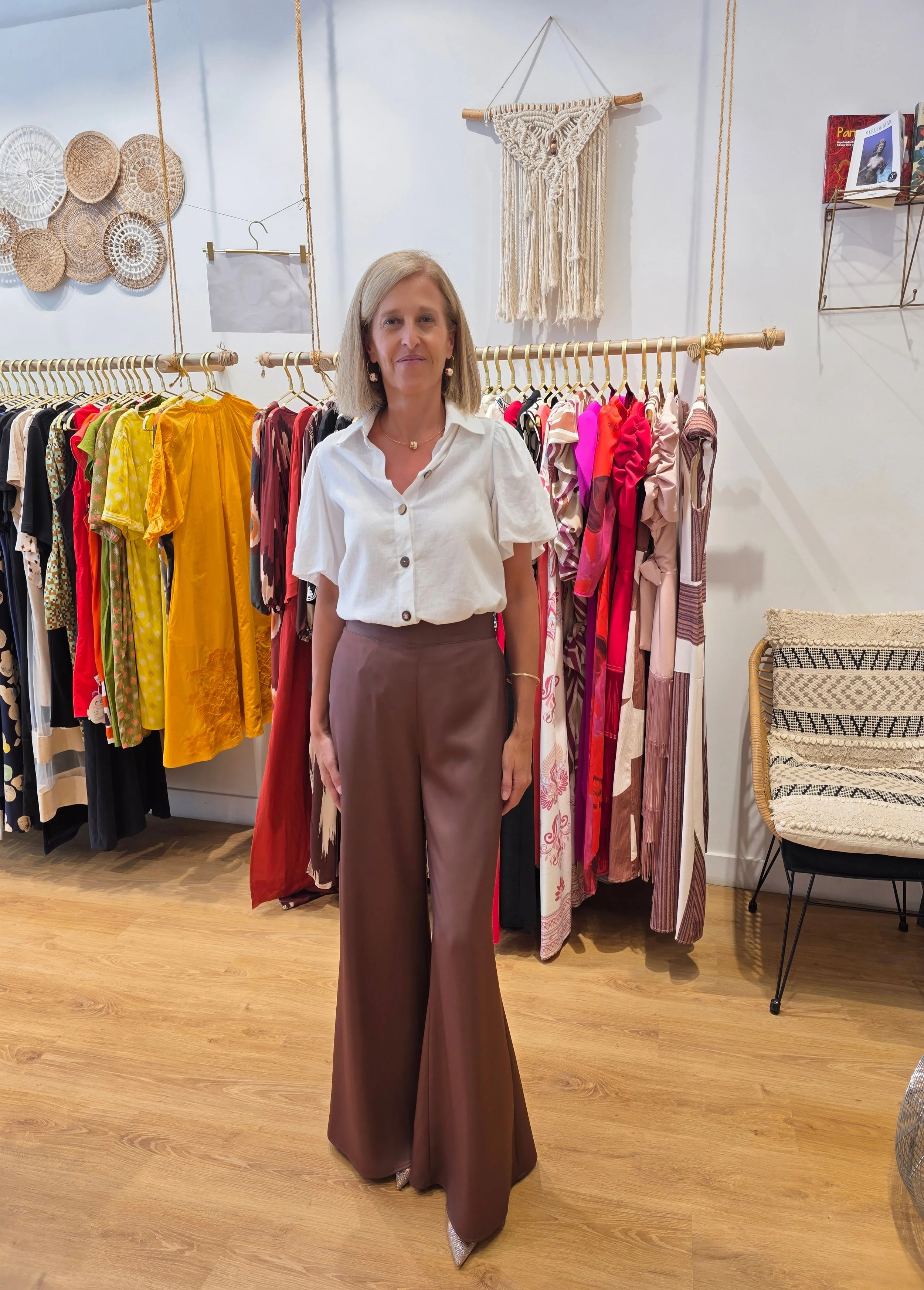 -50% REBAJAS. Pantalones de May Varela de Pierna Ancha en Chocolate