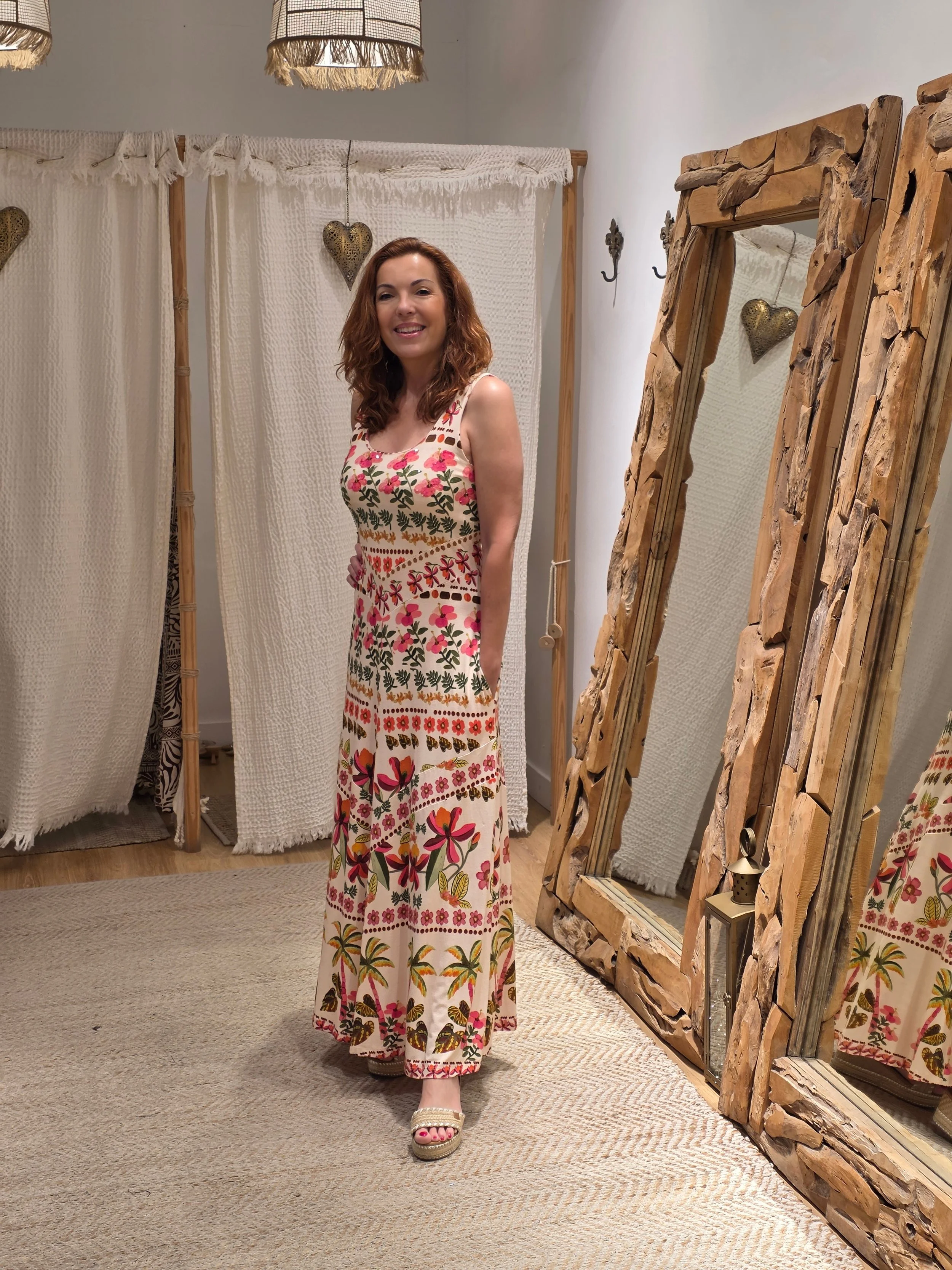 -50% REBAJAS. Vestido Largo Floral