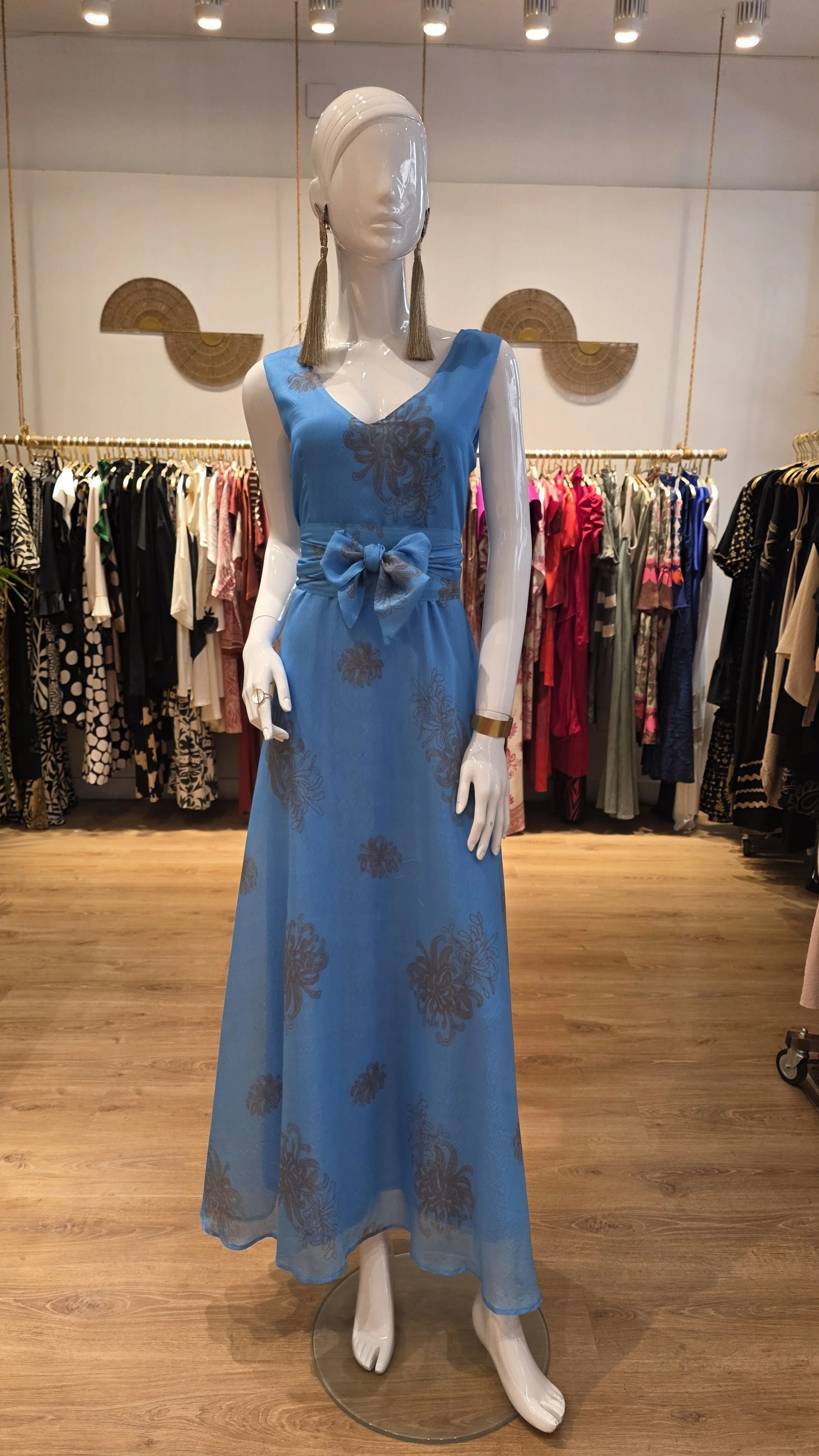 -50% REBAJAS. Vestido Azul Mediterráneo