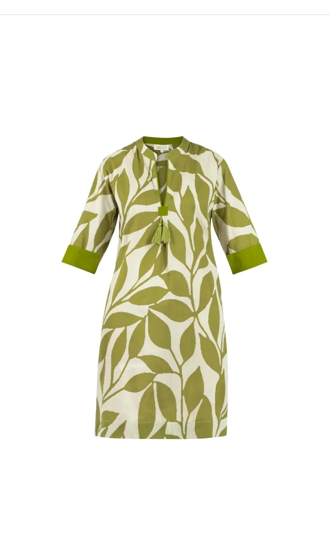-20% REBAJAS. Vestido corto Hojas