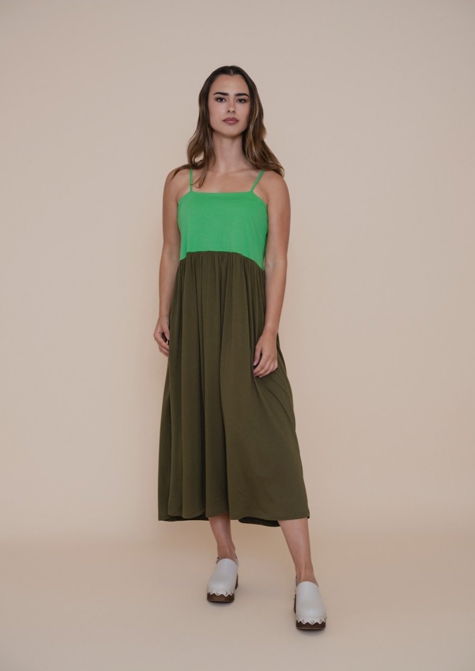 -50% REBAJAS. Vestido tirantes bicolor