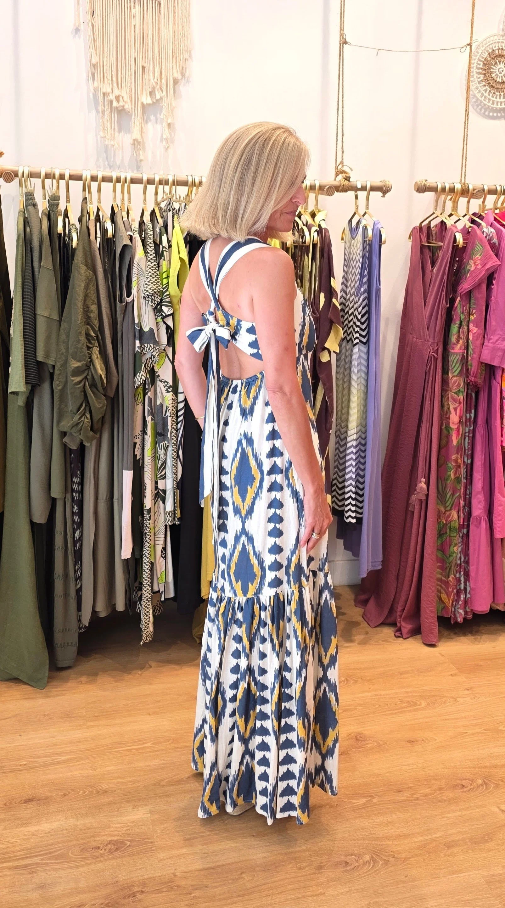 -50% REBAJAS. Vestido Maxi Mediterráneo