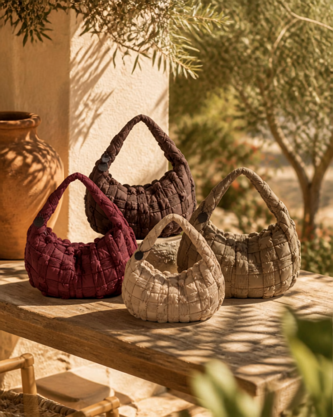 Bolso Trenzado .  VARIOS COLORES.