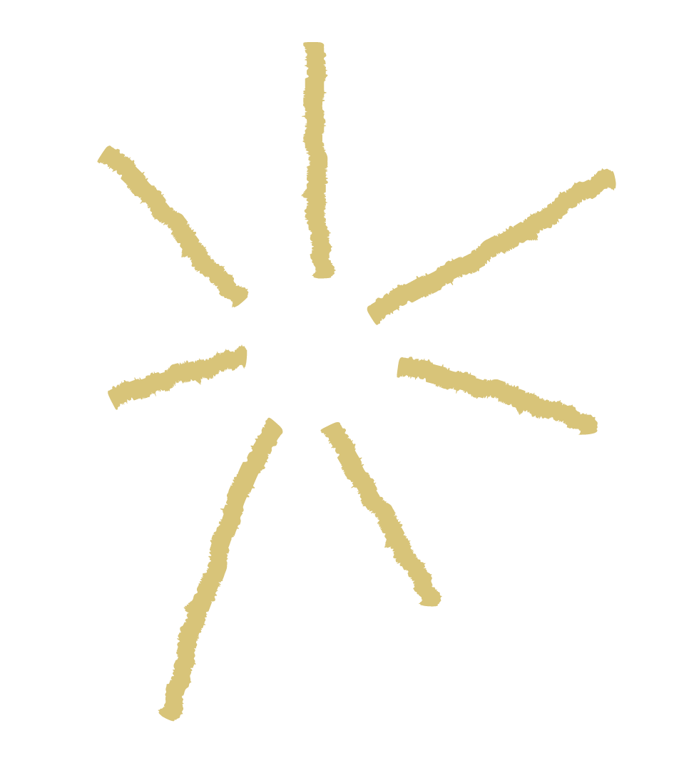 Illustration of a sparkler firework emitting golden sparks on a black background