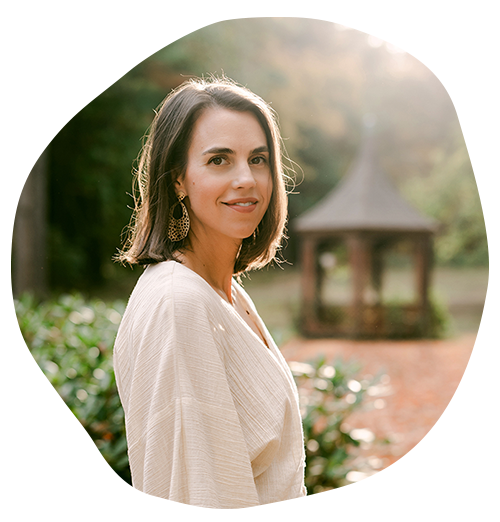 A portrait of Monica Manoski, reiki healer, art curator, art advisor