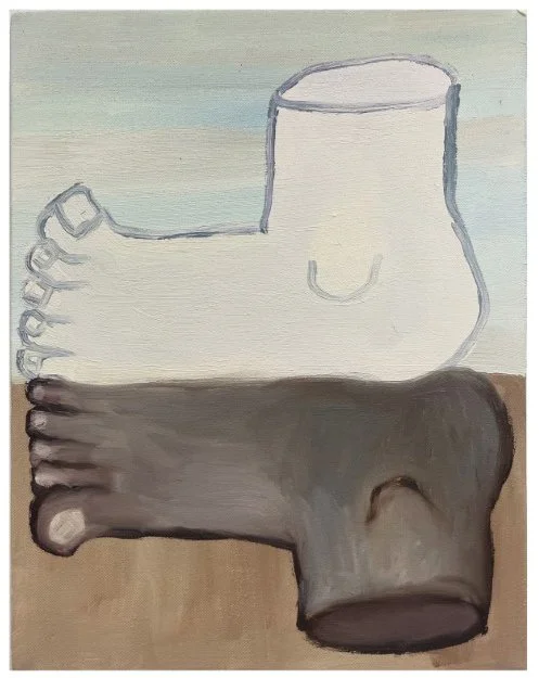 Zombie feet, 30 x 40 cm, oil on canvas