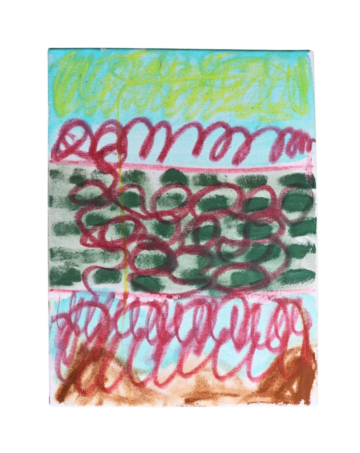 19.  Pine network 9, Kladrubce, 30 x 40 cm,  acrylic, spray paint and oil pastel on canvas (Custom).jpg