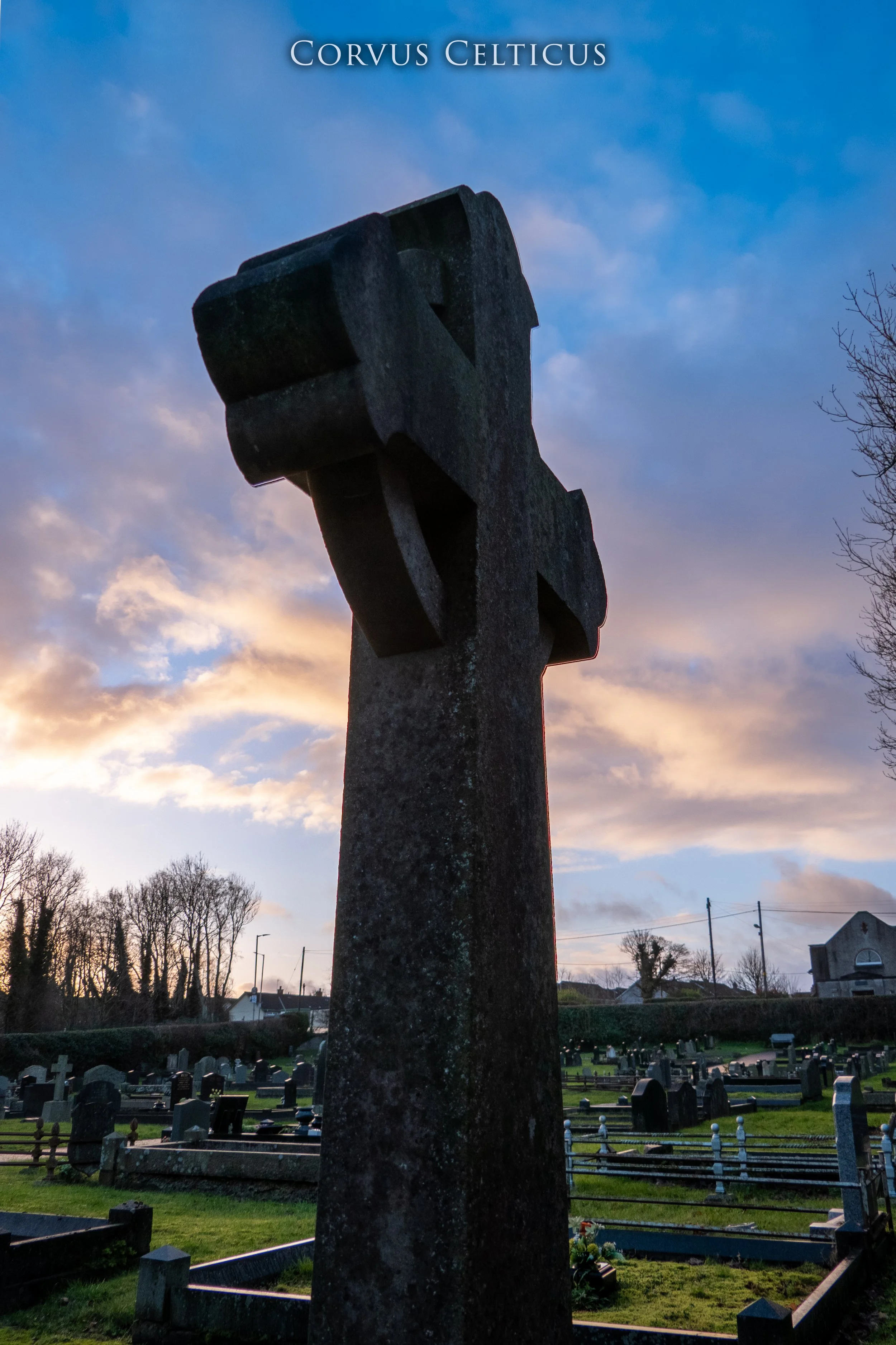 Mallusk Cemetery Celtic Cross Gravestone
