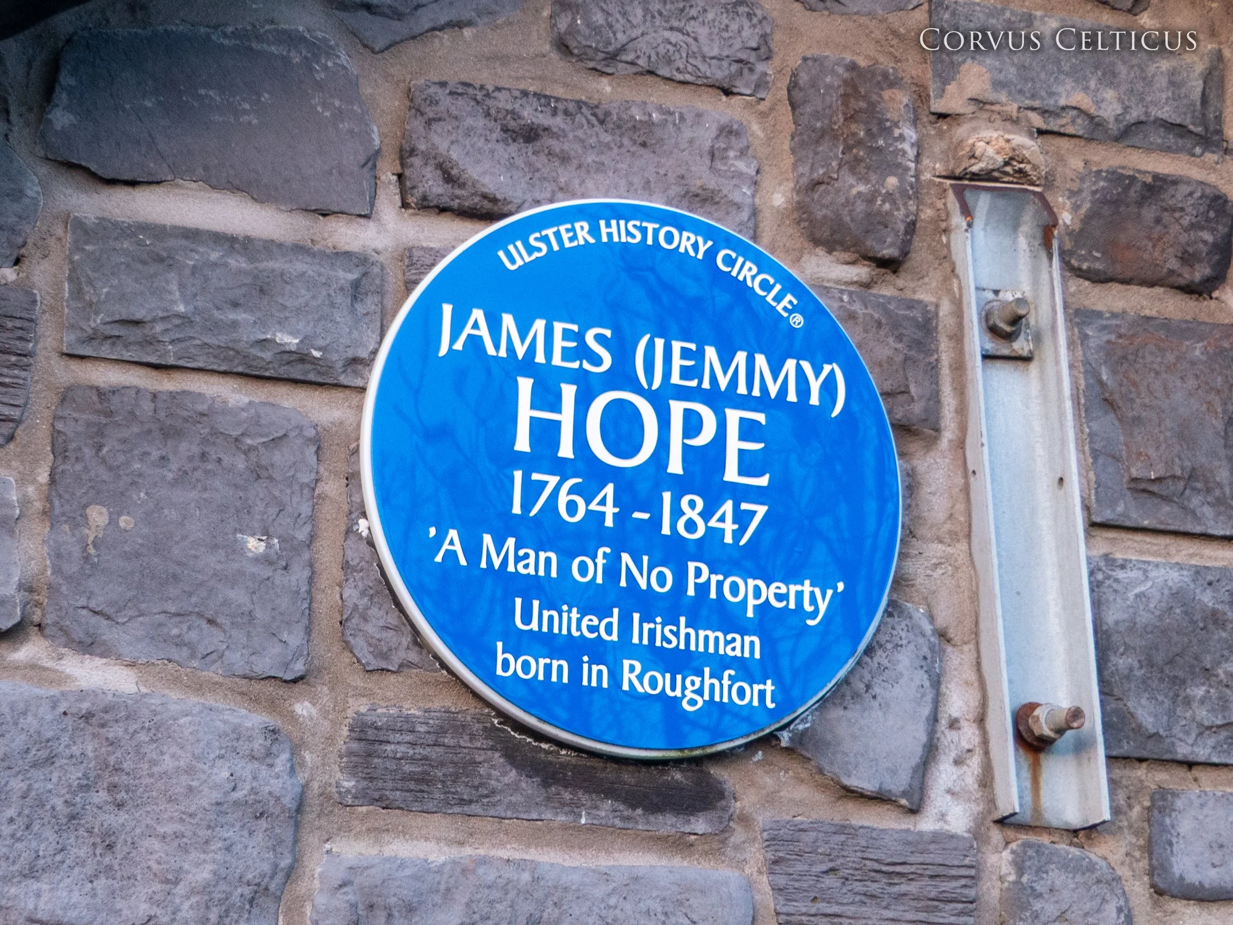 James “Jemmy” Hope's Ulster History Circle Plaque