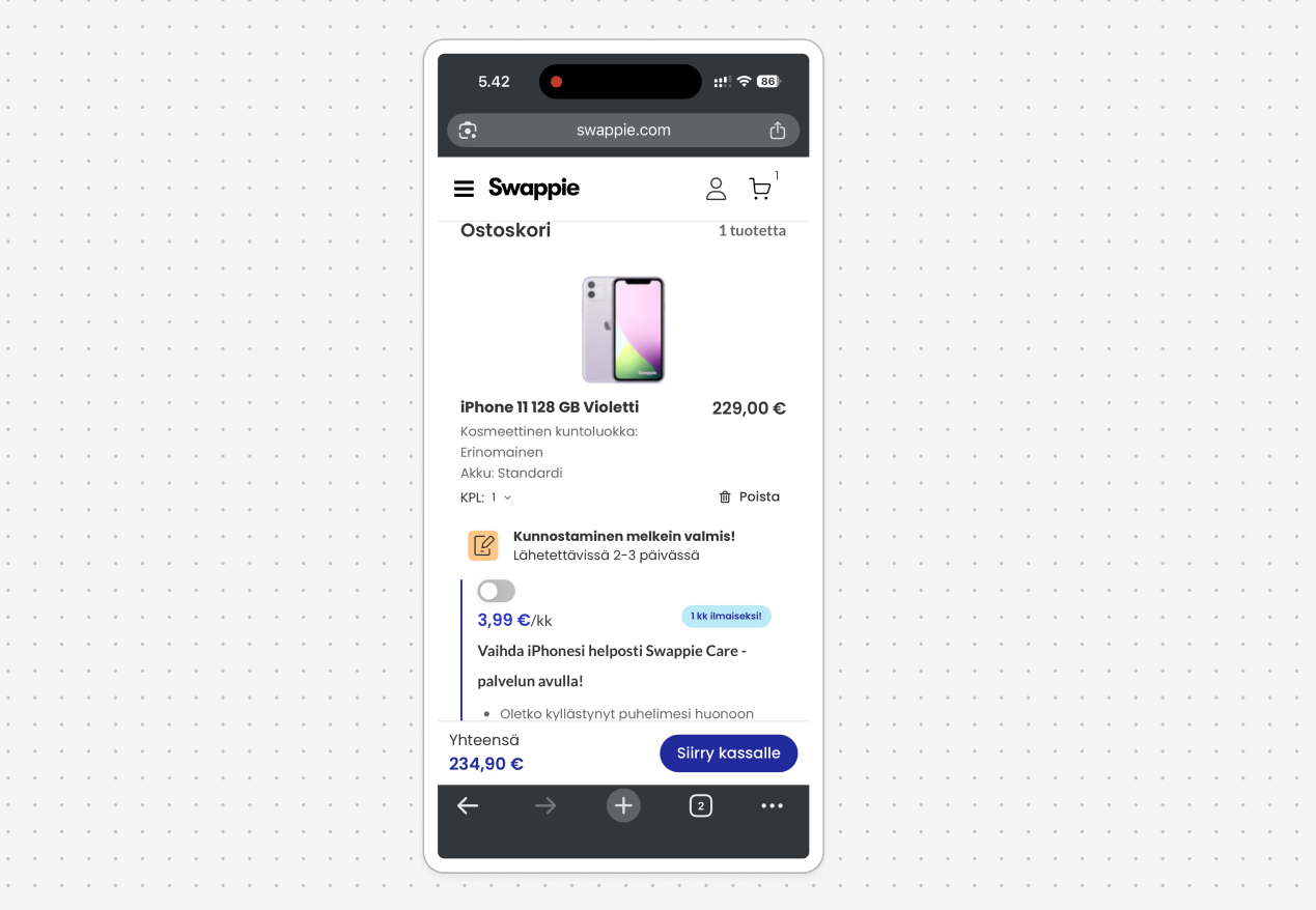 Swappie's silent variant drift took place during Yan Chowdhury's funnel audit test on a Swappie ad