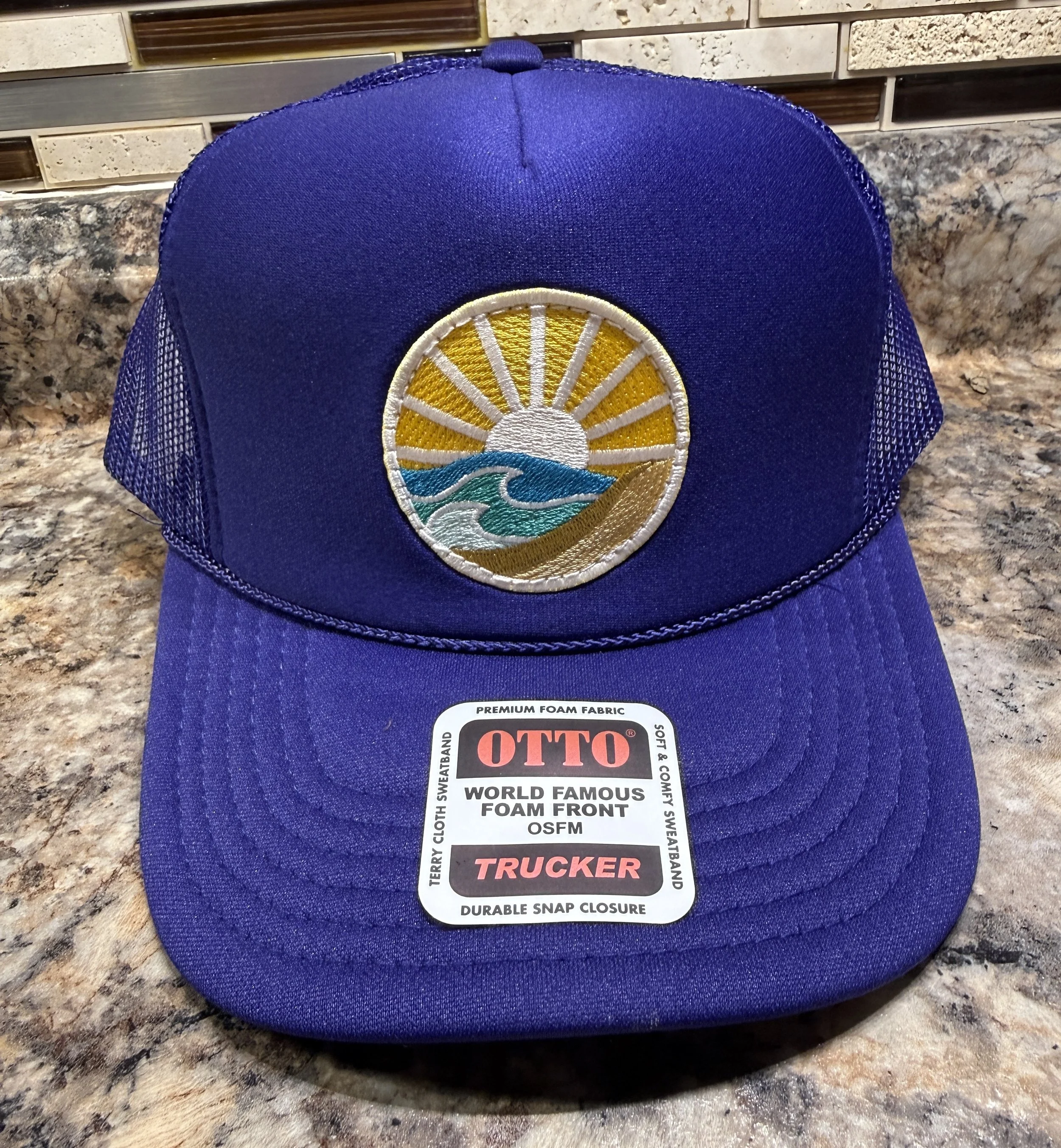 Beach Sunset patch hat