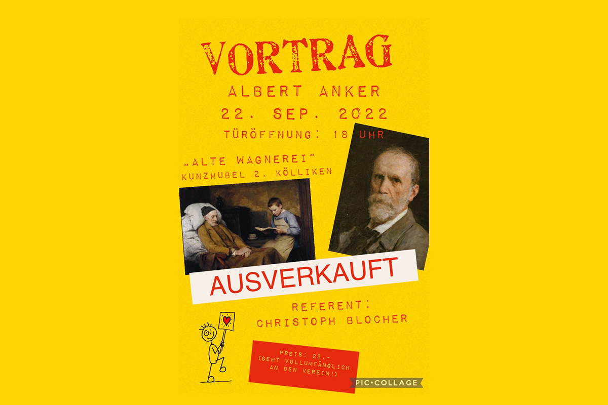 Albert Anker mit Christoph Blocher