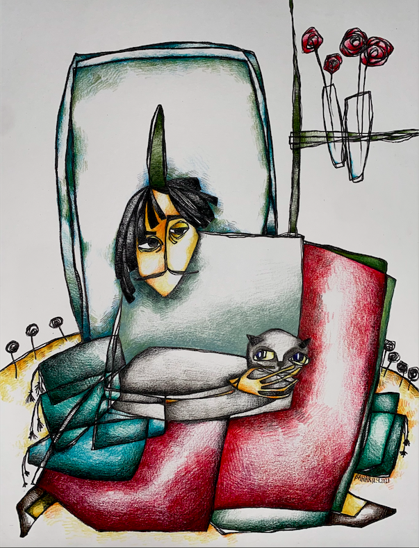 Man and Cat