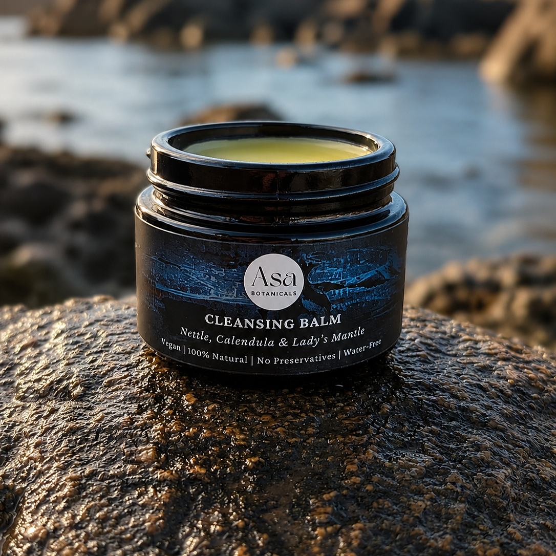  Cleansing Balm  
Removes makeup, sunscreen and the day.
