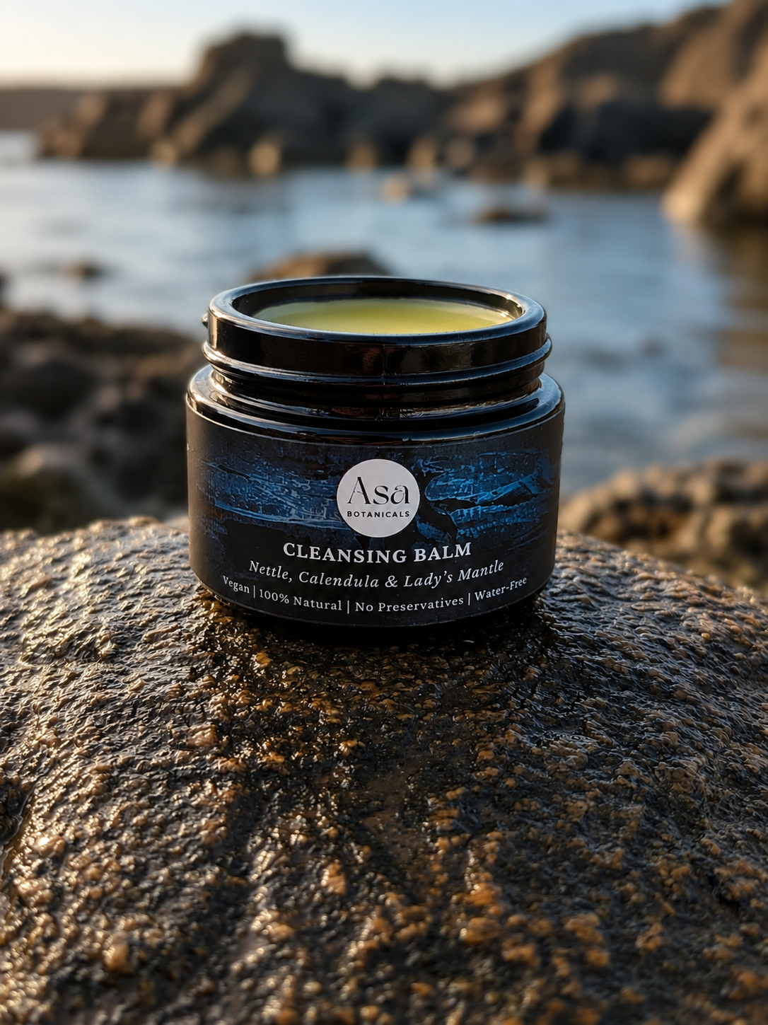  Cleansing Balm  
Removes makeup, sunscreen and the day.