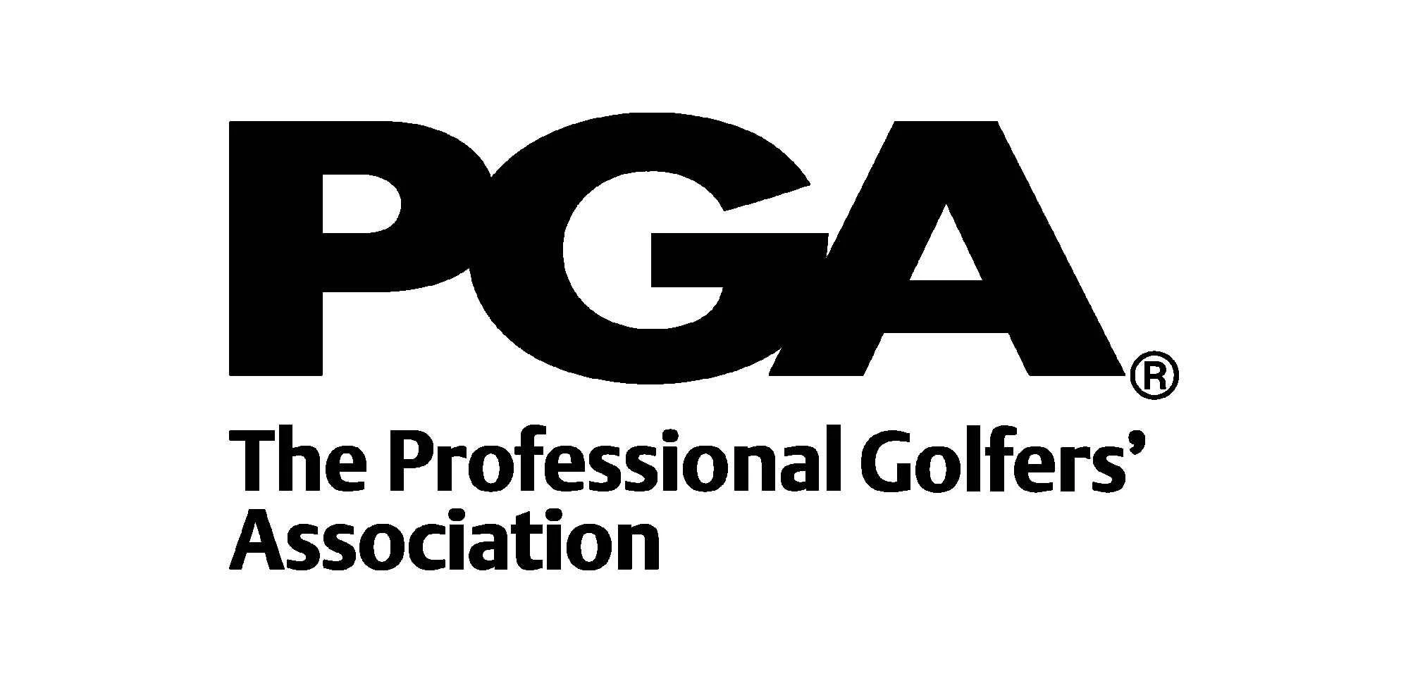 Logo of the Professional Golfers' Association (PGA) with the tagline "The Professional Golfers' Association" underneath.