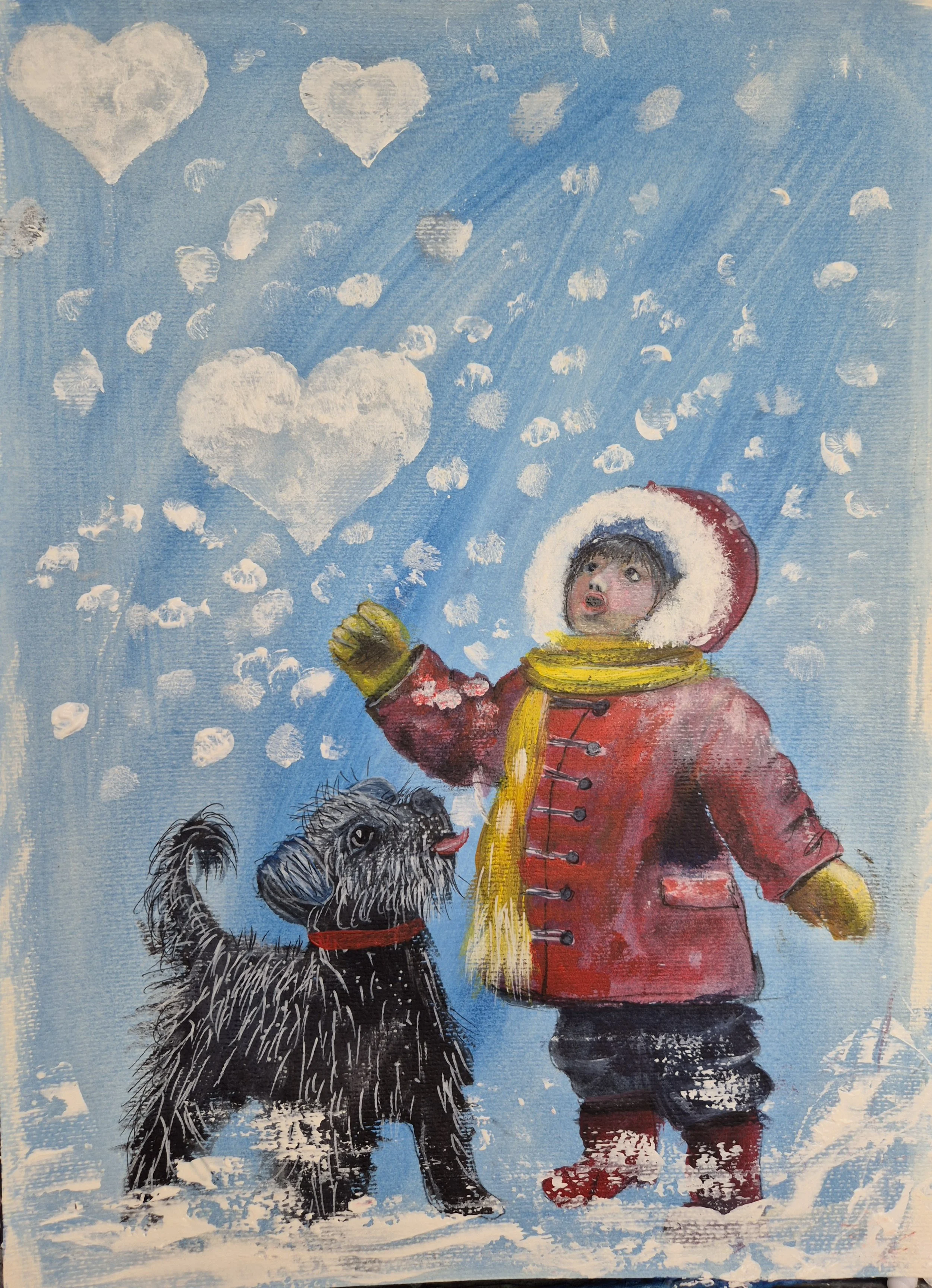 Whimsical Winter Wonderland A3 Art Print