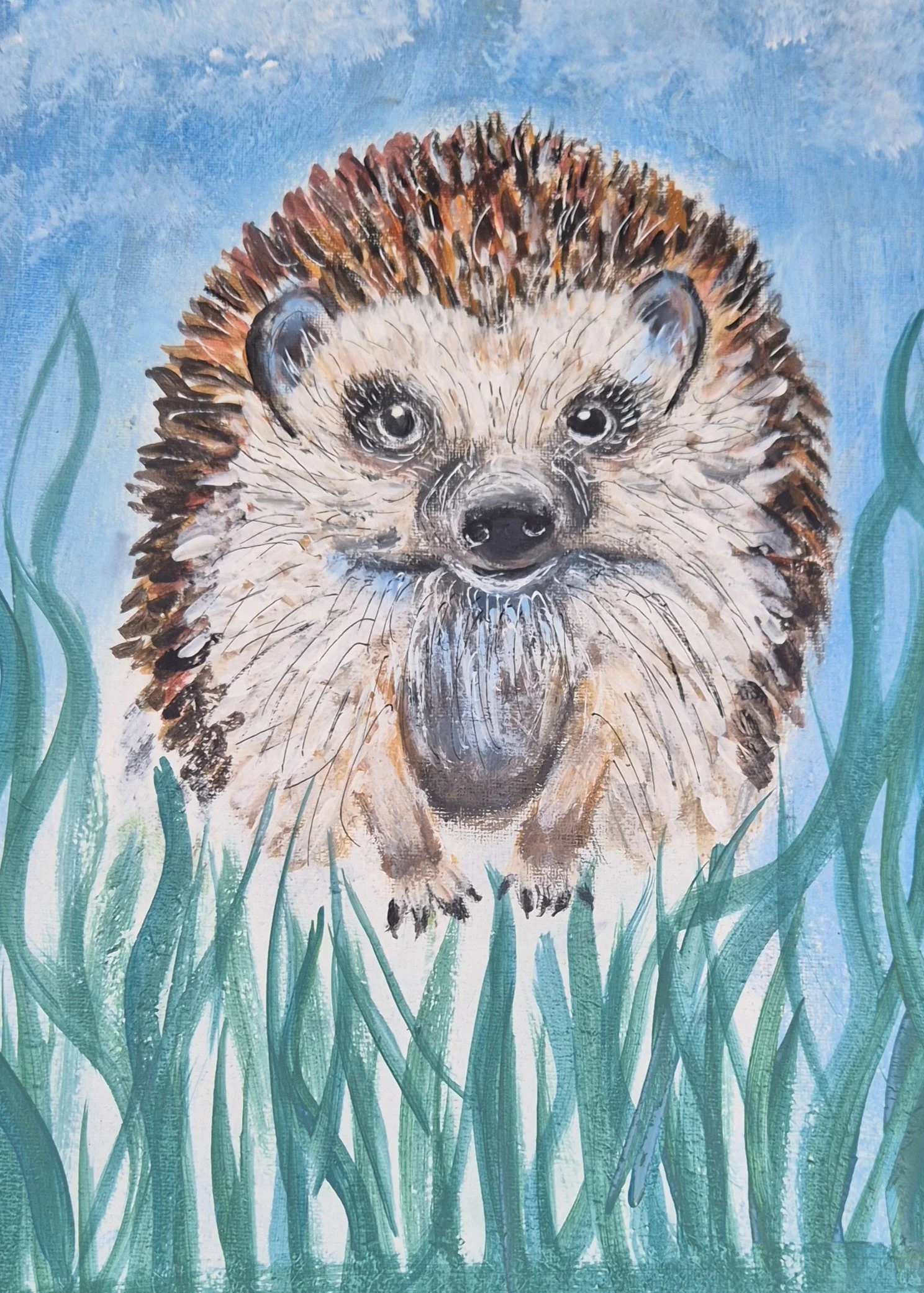 Enchanting Hedgehog Art Print on Archival Paper
