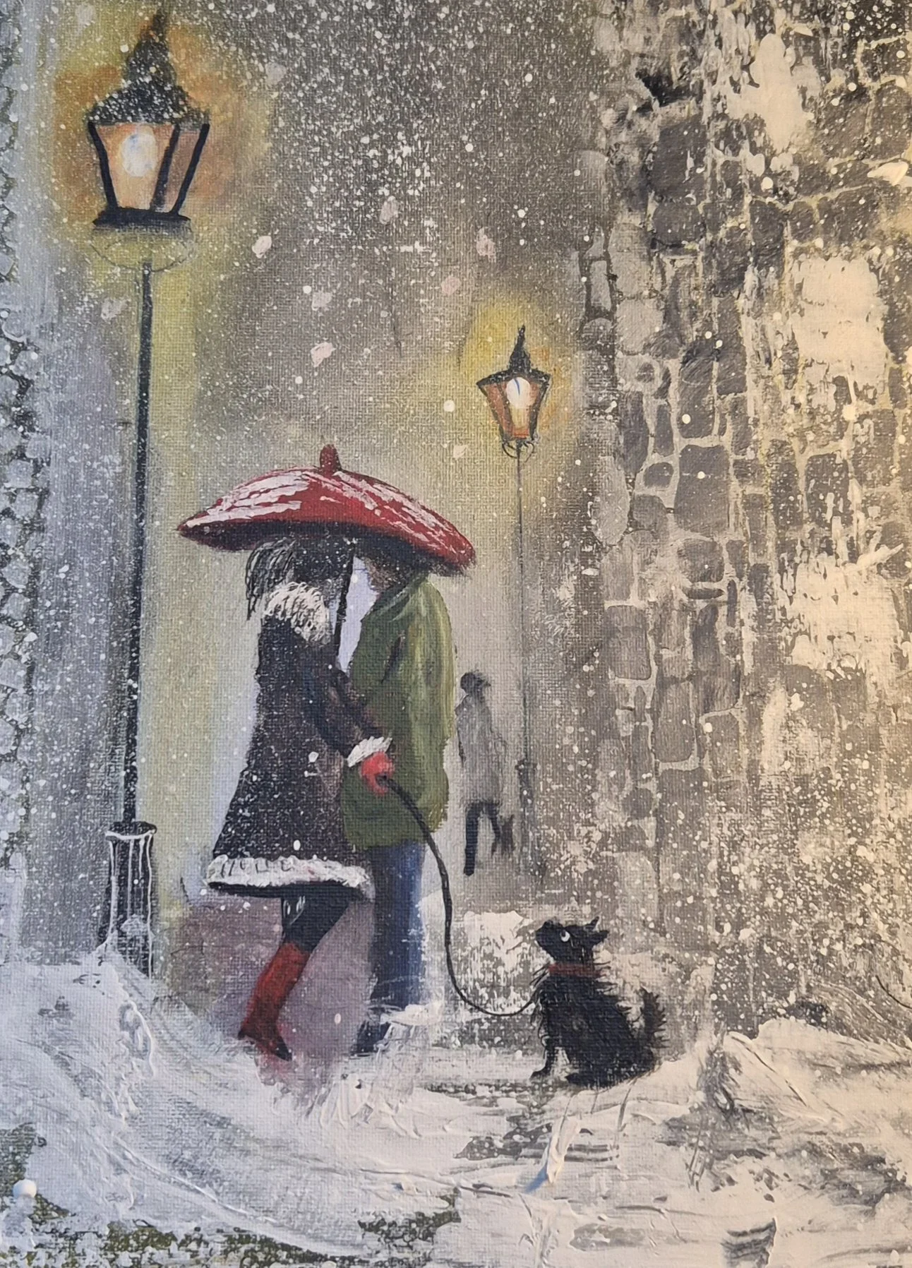 Enchanting Winter Romance A4 Art Print