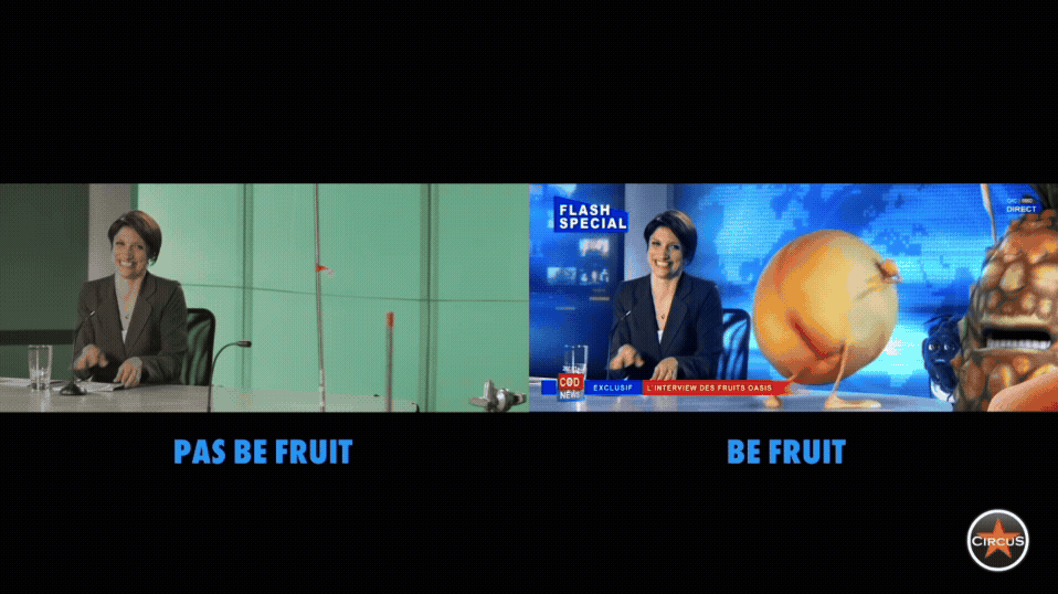 Oasis #befruit - avant/après