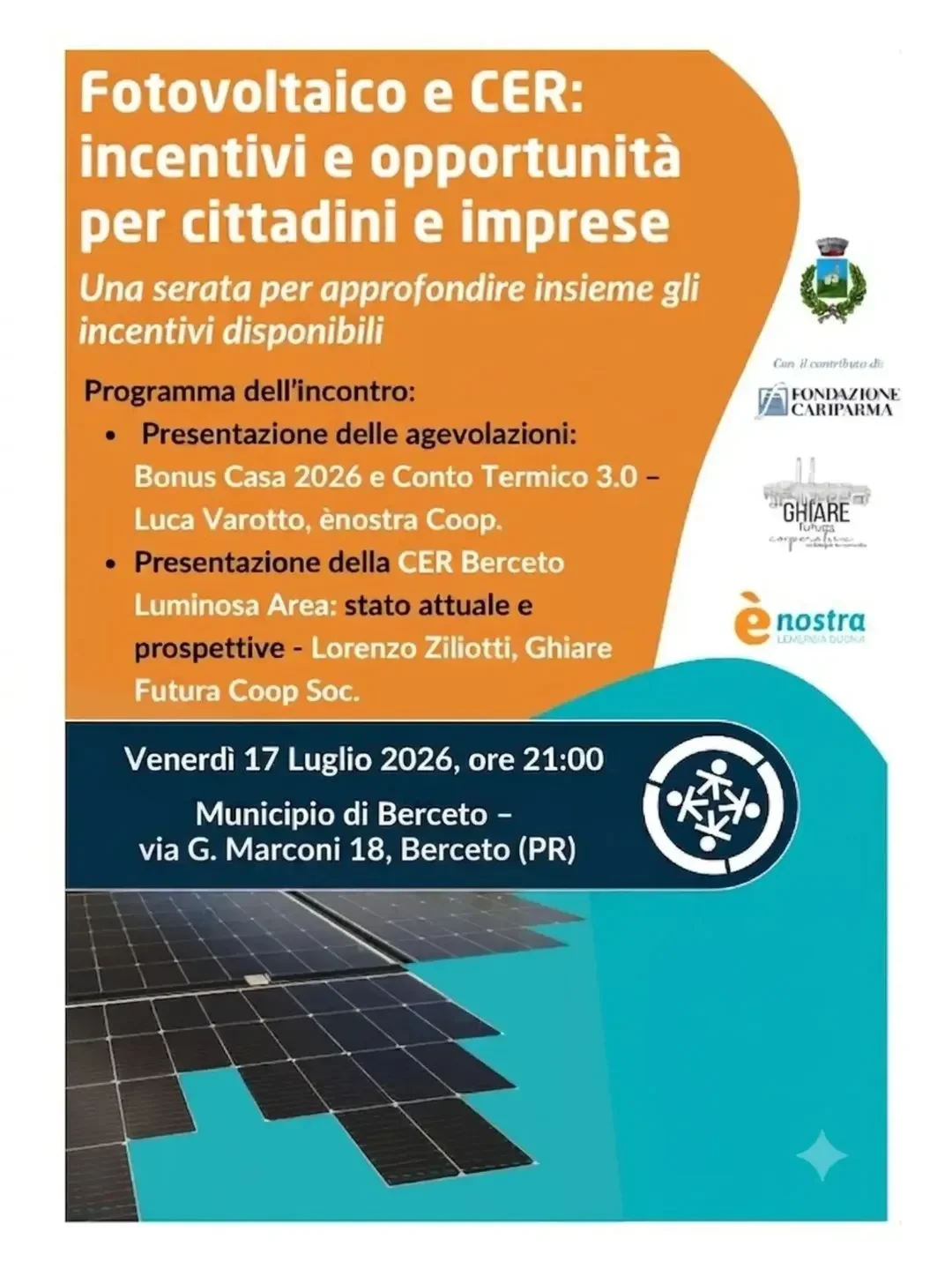 Incontro – Fotovoltaico e CER