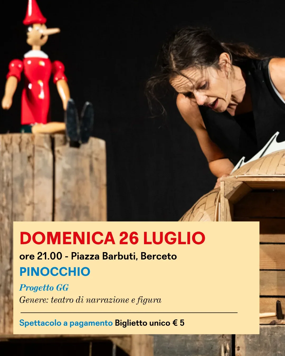 Teatro di narrazione e figura – Pinocchio
