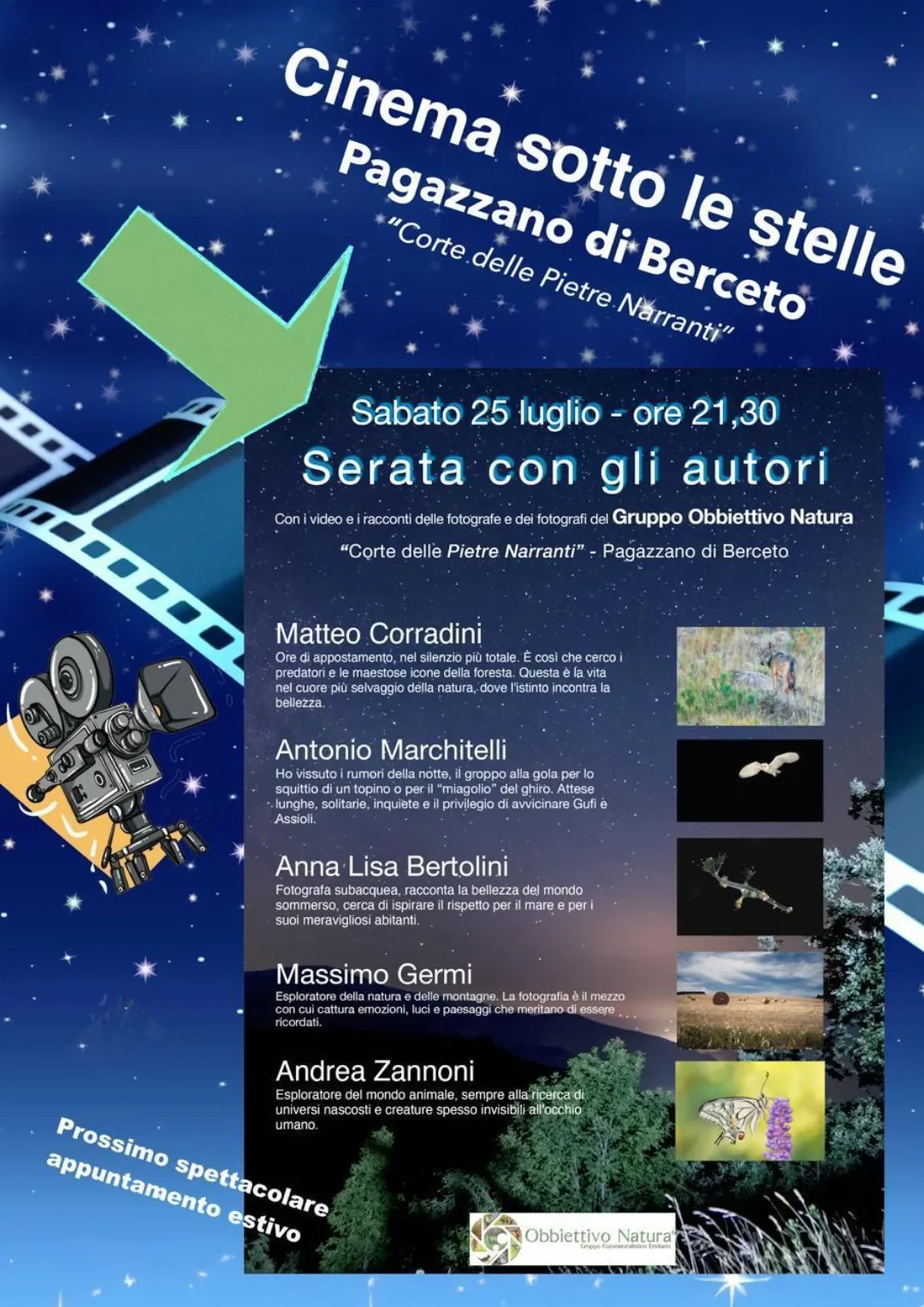 Cinema sotto le stelle – Serata con gli autori