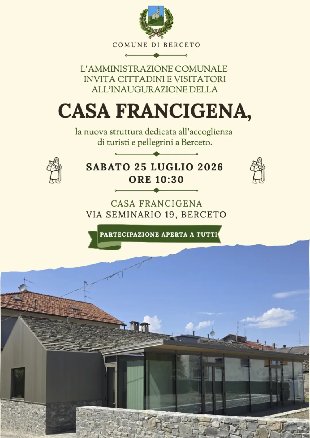 Inaugurazione Casa Francigena