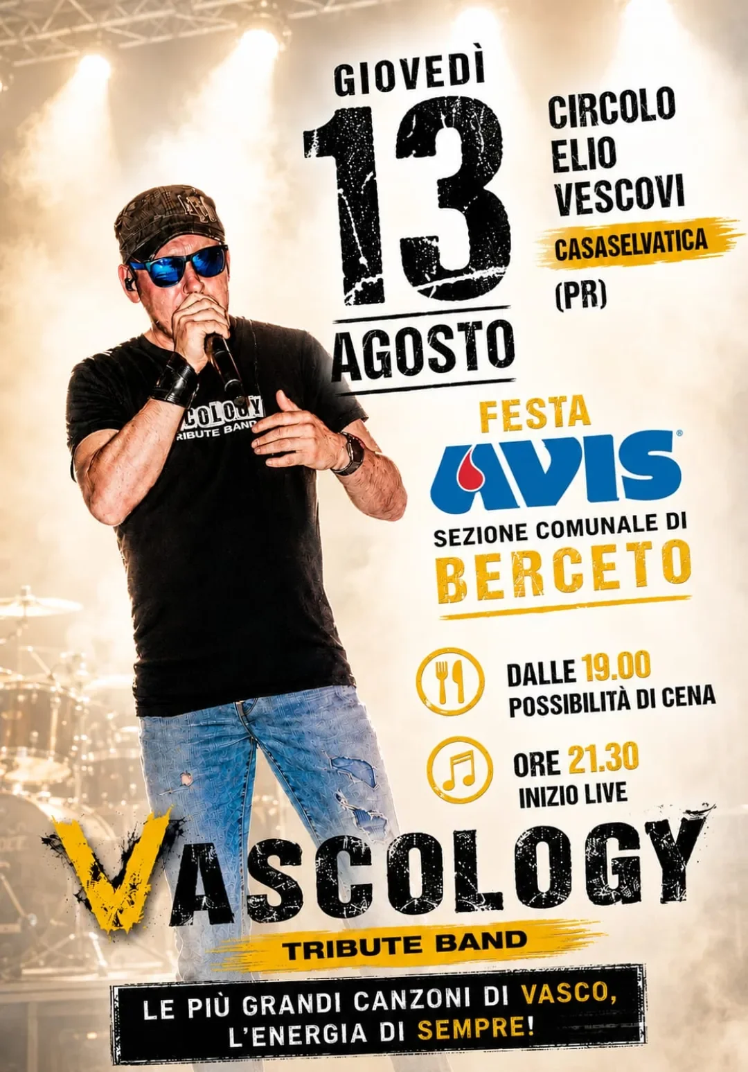 Festa – AVIS Berceto: cena e musica con Vascology