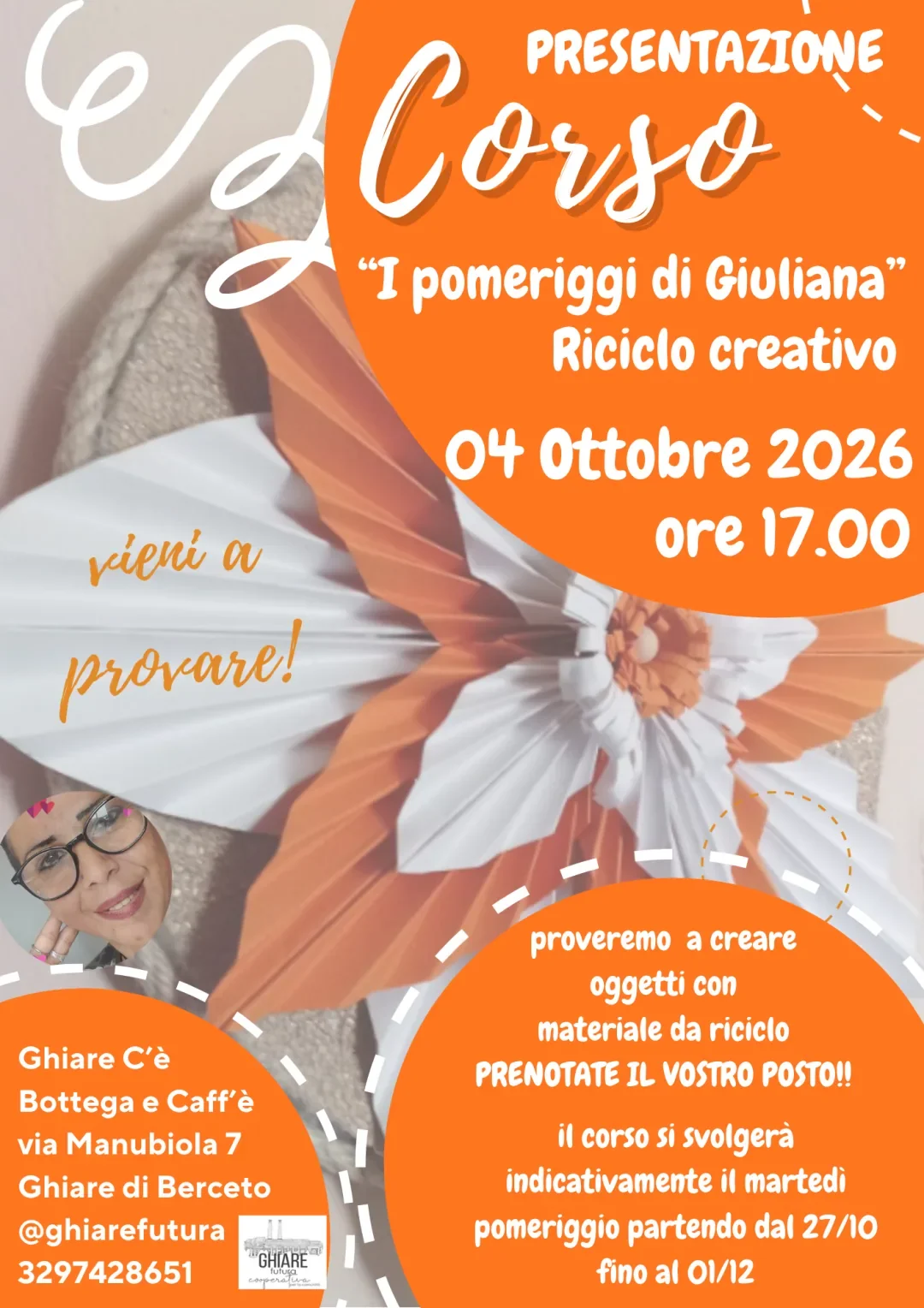 Presentazione corso "I pomeriggi di Giuliana": Riciclo creativo